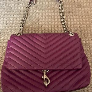 Rebecca Minkoff purple leather handbag. EXCELLENT CONDITION!